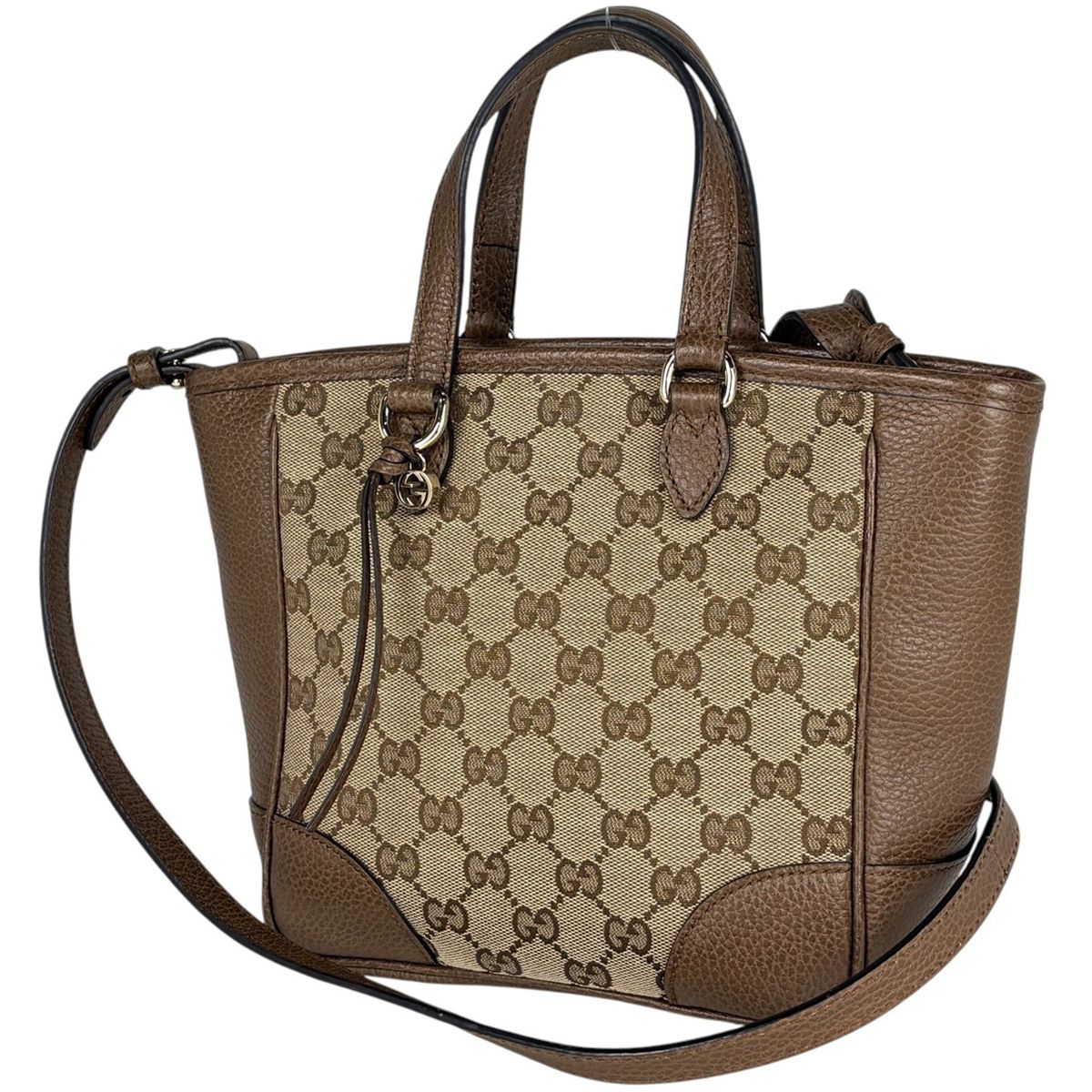 グッチ GUCCI ハンドバッグ GG柄 2WAY GGキャンバス ブラウン 449241