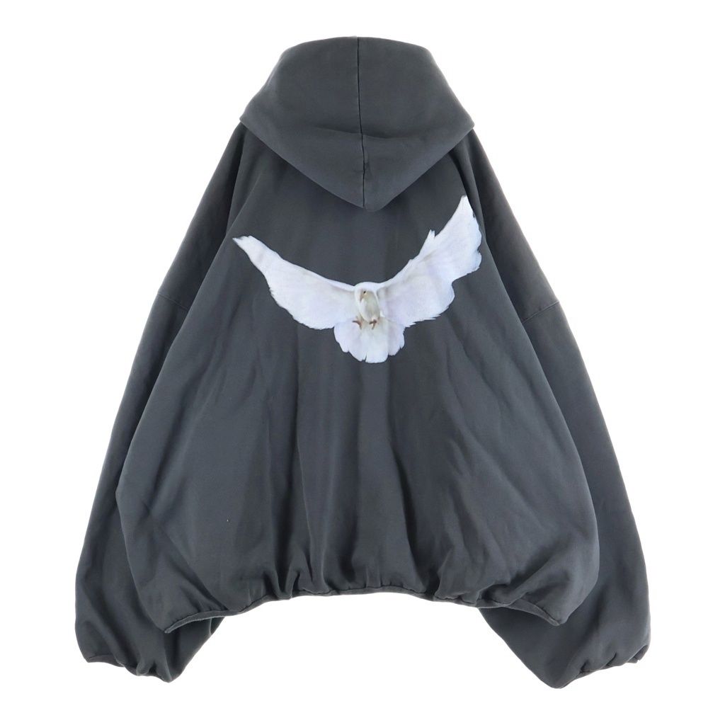 YEEZY GAP (イージーギャップ) Dove Hoodie ダブ バックプリント スウェット プルオーバーパーカー フーディー ブラック 469530-02 18,105円