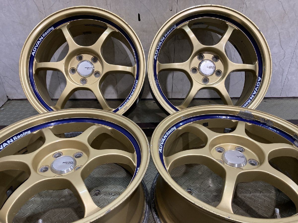 YOKOHAMA ADVAN Racing RG アドバンレーシング 17インチ 4本 7.5J5HPCD100+48 ゴールド レガシィ プリウス カローラ等　(MHA935) 45,840円