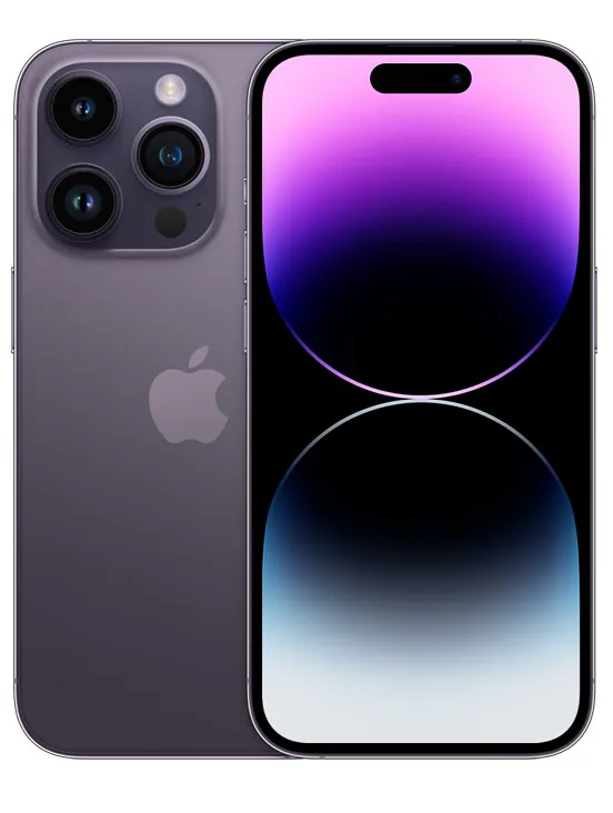即日発送！】【バッテリー100%】 iPhone14Pro ディープパープル 128GB