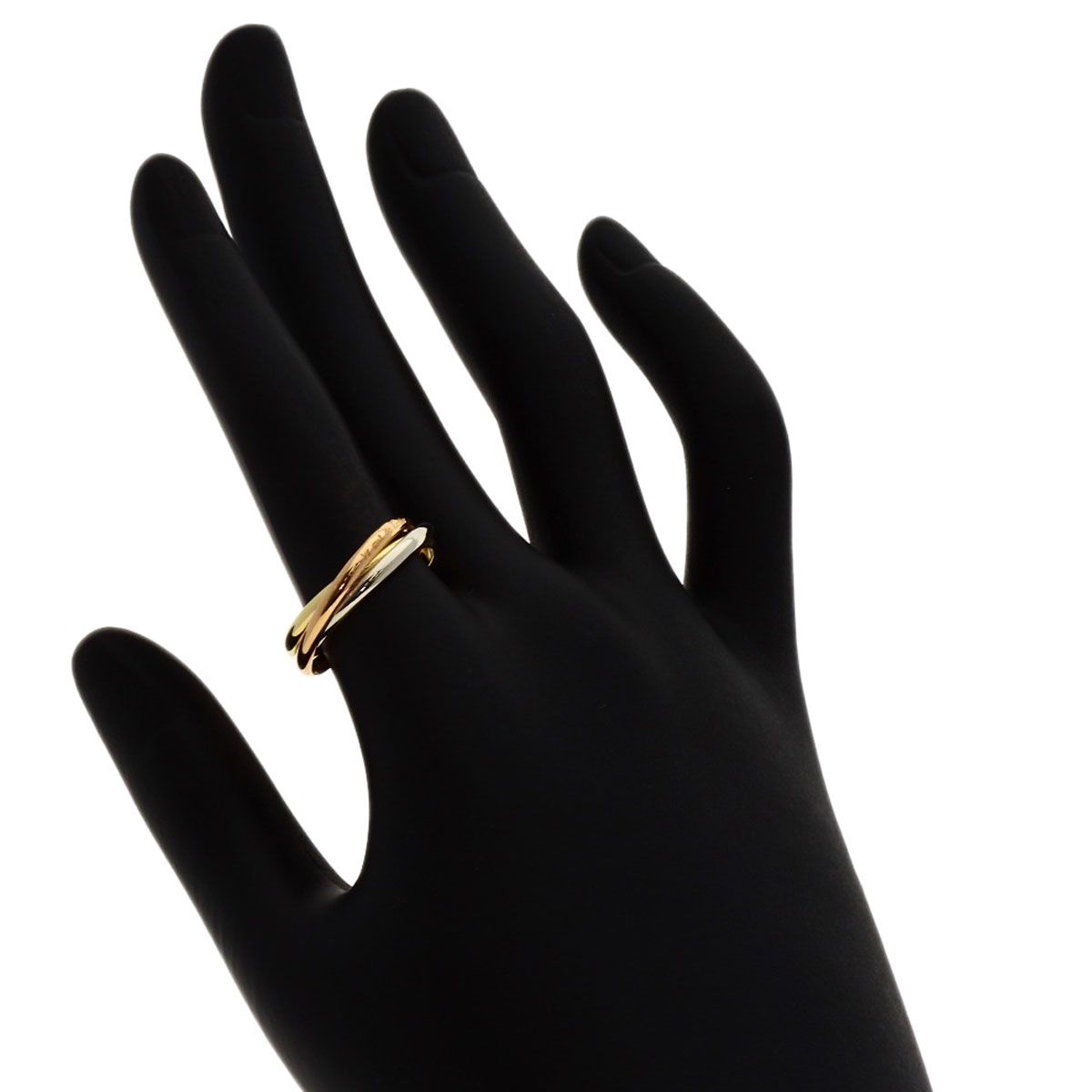 CARTIER カルティエ トリニティ XS #55 リング・指輪 K18YG K18WG