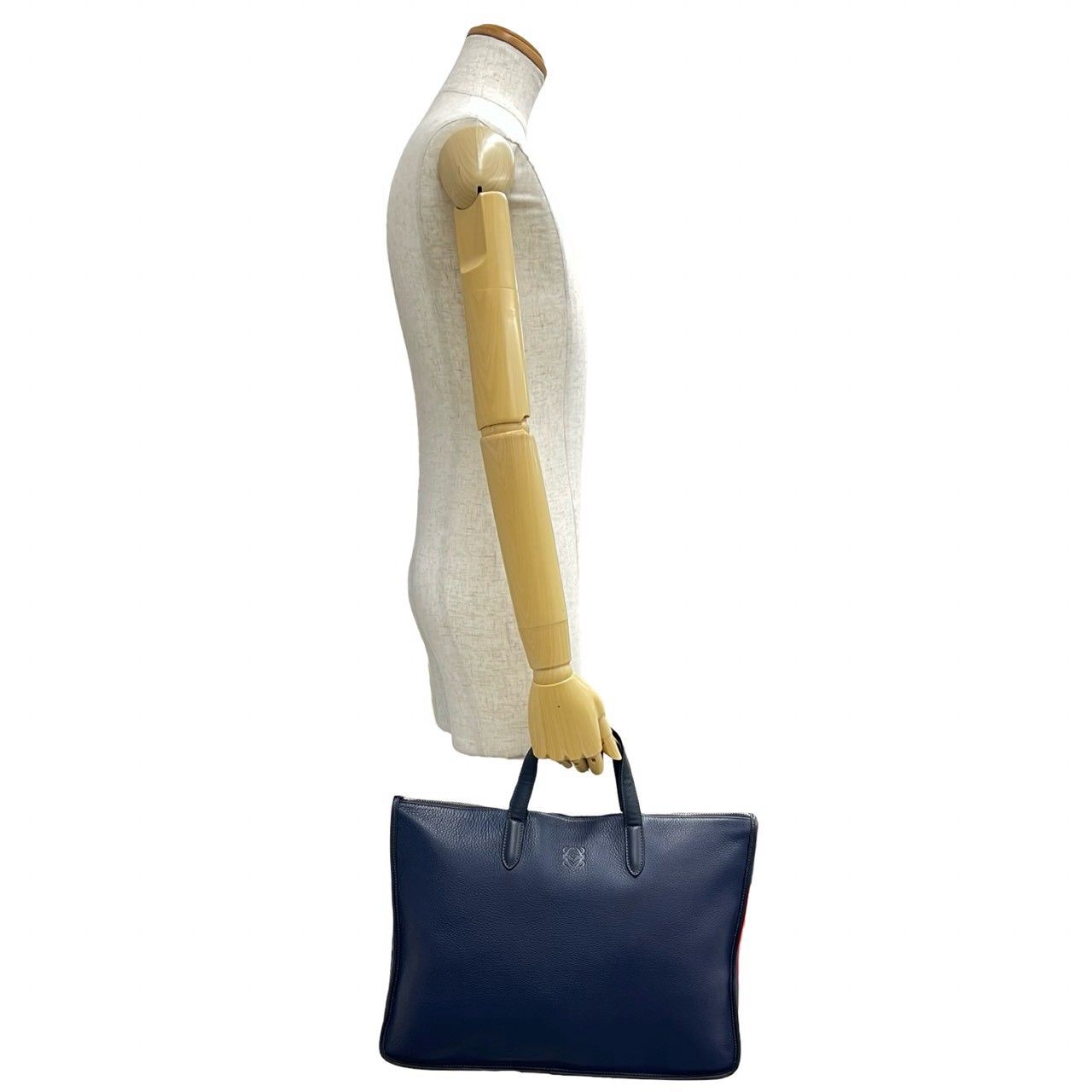 極 美品 LOEWE ロエベ トレド アナグラム ロゴ レザー 本革 ビジネス