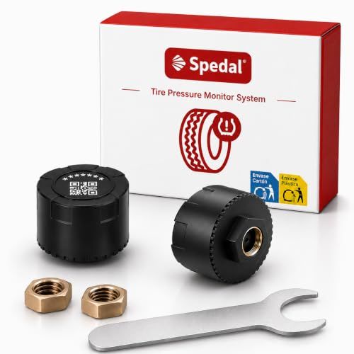 K◆Spedal タイヤ空気圧センサー TPMS リアルタイムで空気圧・温度を監視 二輪／多輪対応 スマホで確認可能 IP67防水（2個セット） 二輪バイク／多輪自動車対応 タイヤ空気圧モニター 日本語対応APP リアルタイム監視 iOS/A 6856be06 6,681円