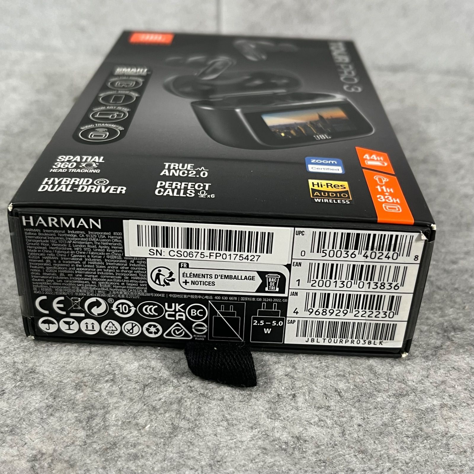 新品未開封】JBL TOUR PRO 3 ワイヤレスイヤホン ブラック