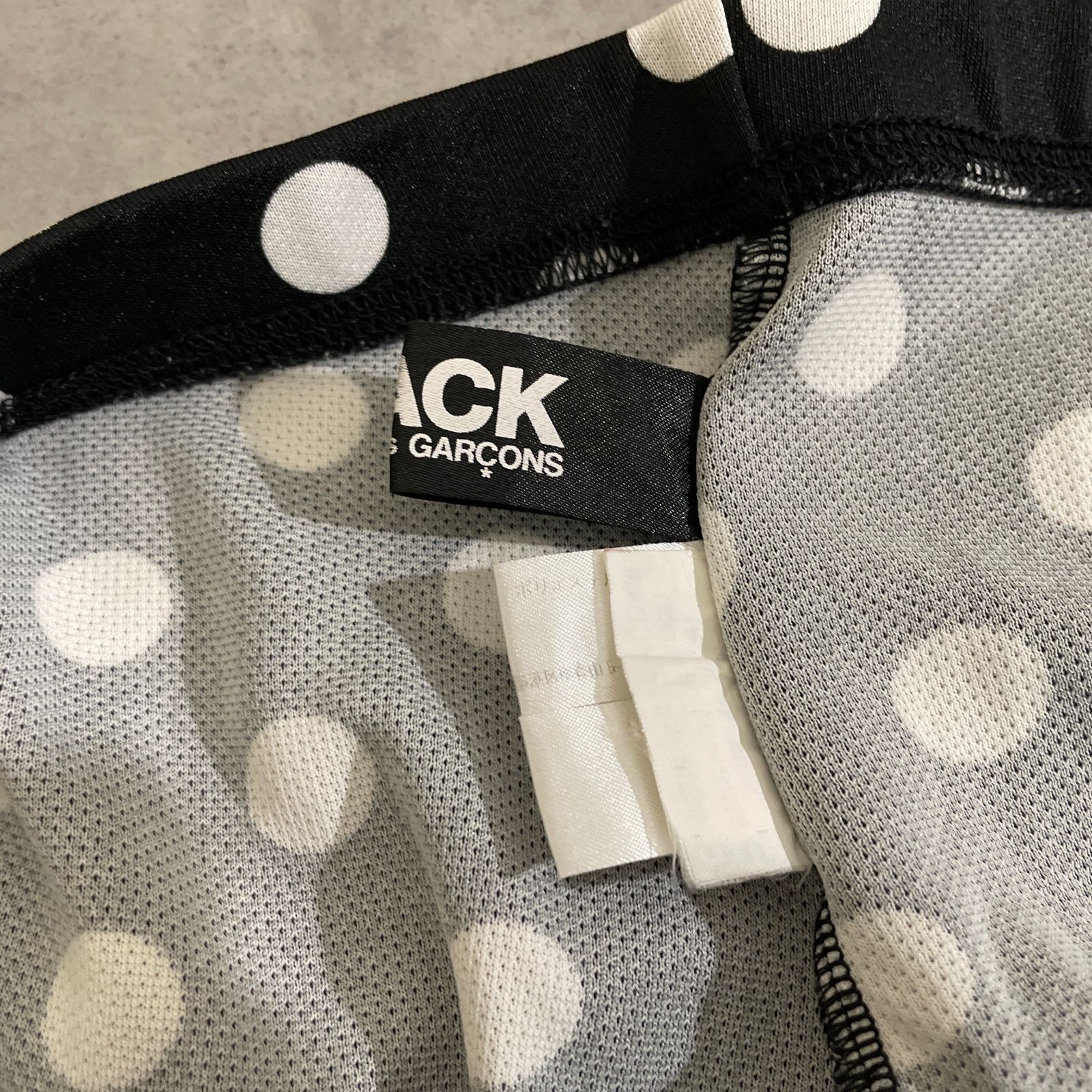 BLACK COMME des GARCONS ポルカドット柄 レギンス パンツ ブラック