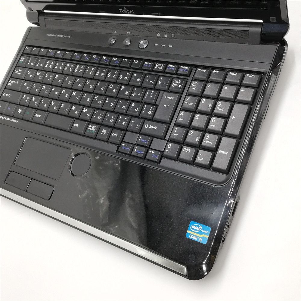 激安 Wi-Fi有 黒色 中古ノートパソコン 富士通 AH54/D ブラック Core