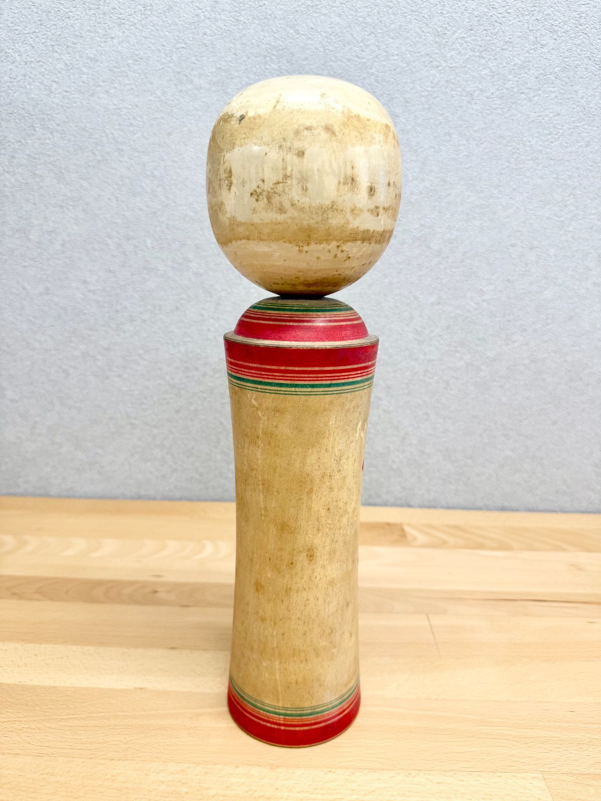 MKI16【訳あり/特大】伝統こけし 佐藤今朝亮 作 遠刈田系 約40cm 郷土