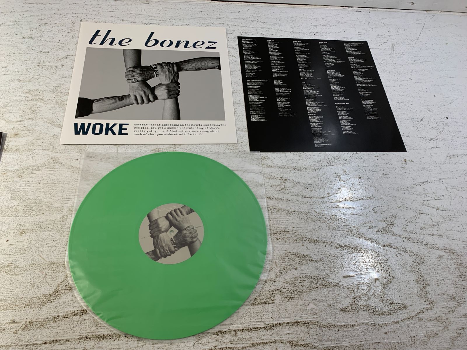 紫波23-1-1009]The BONEZレコードWOKE Limited Color Vinyi数量限定500
