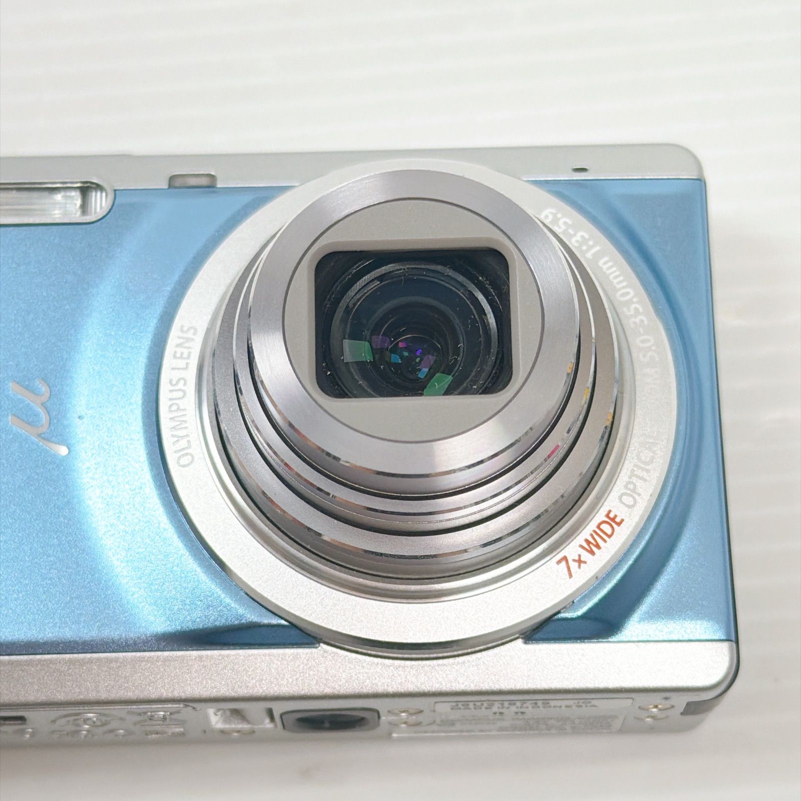 訳あり品 オリンパス ミュー OLYMPUS μ-7040 ライトブルー レアカラー