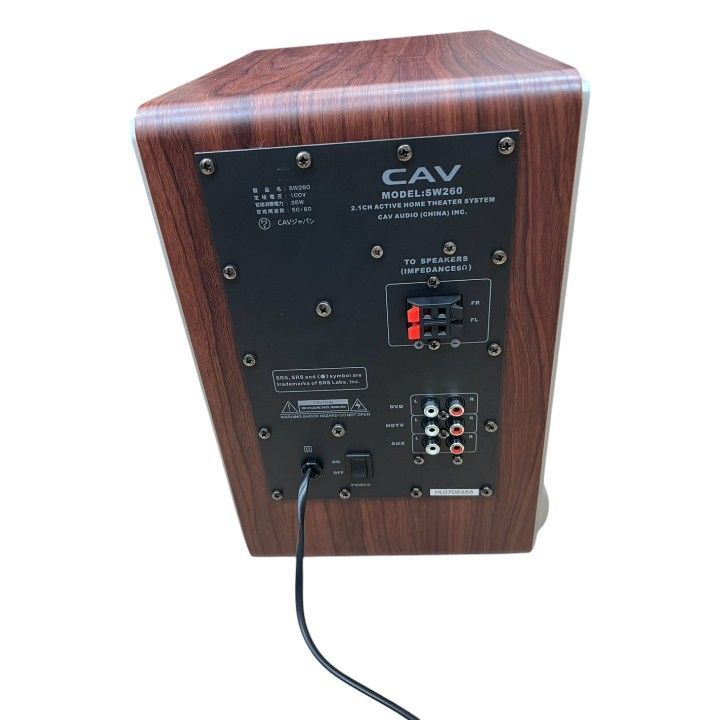 CAVジャパン CAV SW260 2.1ch アクティブホームシアターシステム 元箱