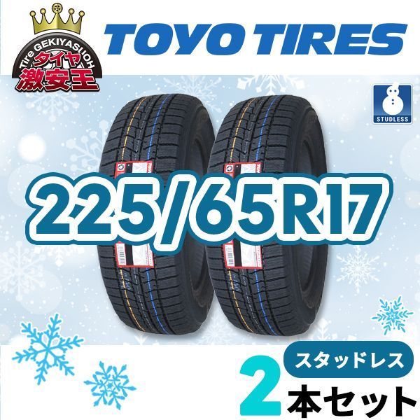 2本セット 225/65R17 102Q 2024年製 新品スタッドレスタイヤ TOYO