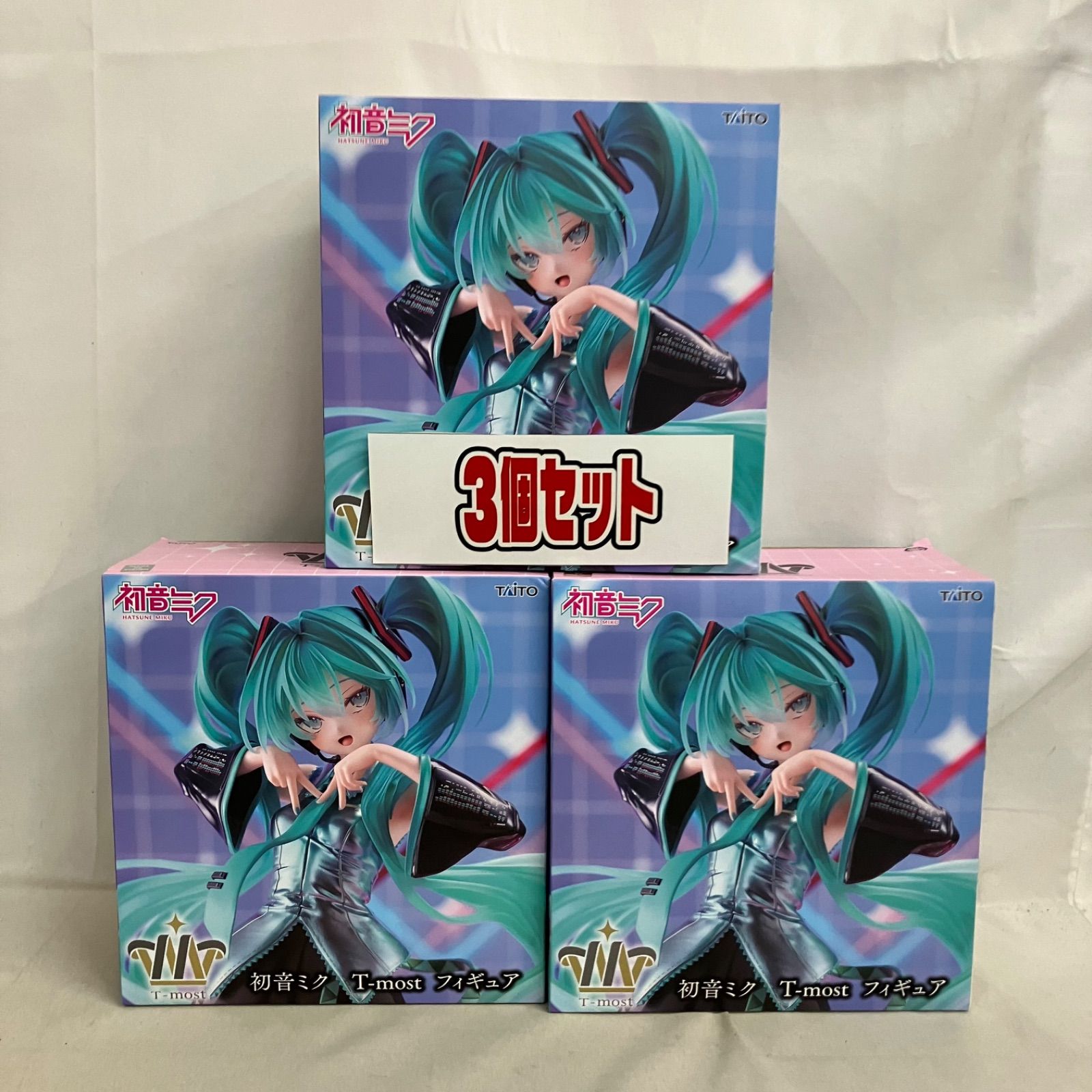 未開封 初音ミク T-most 初音ミク フィギュア 3個セット SFK761 c107