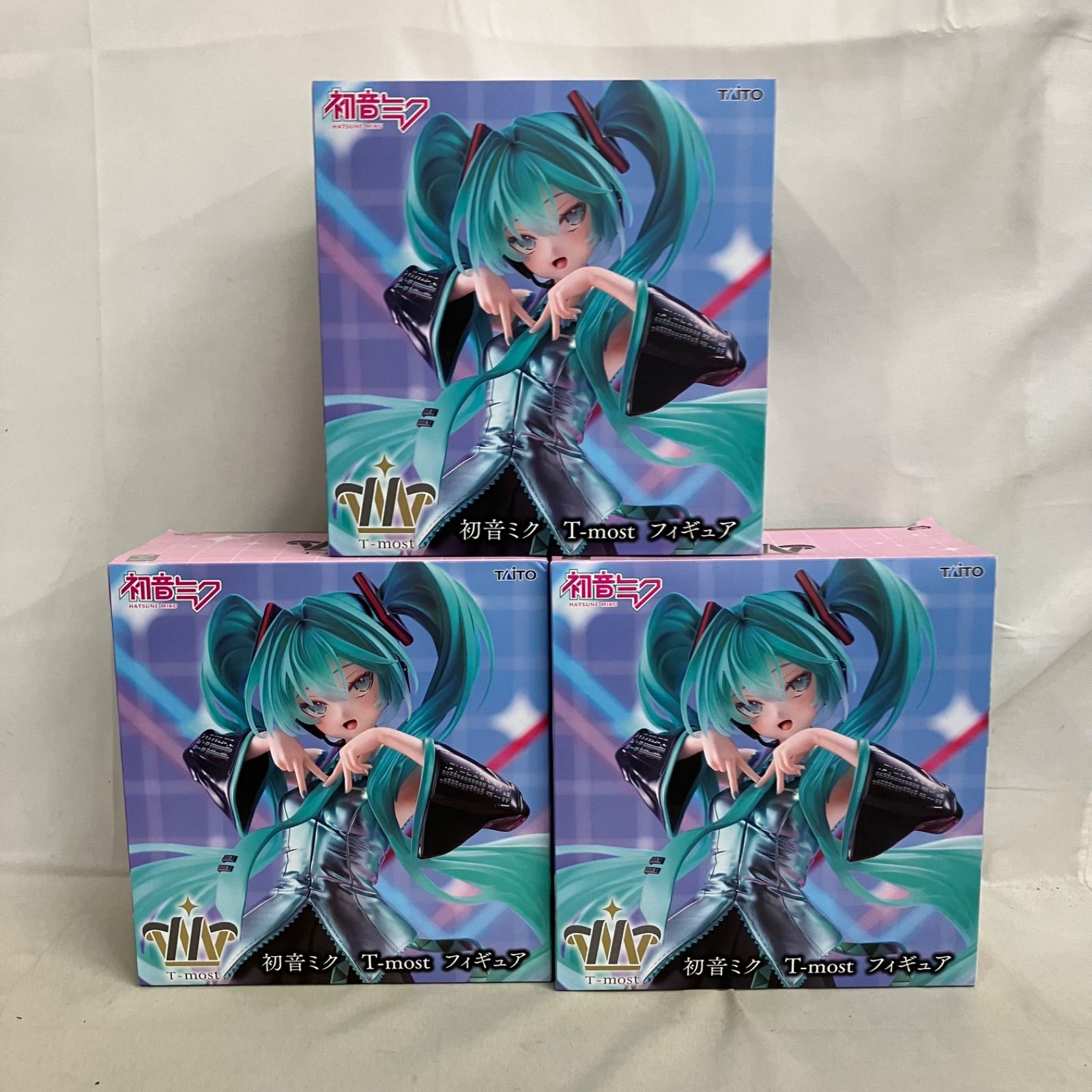 未開封 初音ミク T-most 初音ミク フィギュア 3個セット SFK761 c107