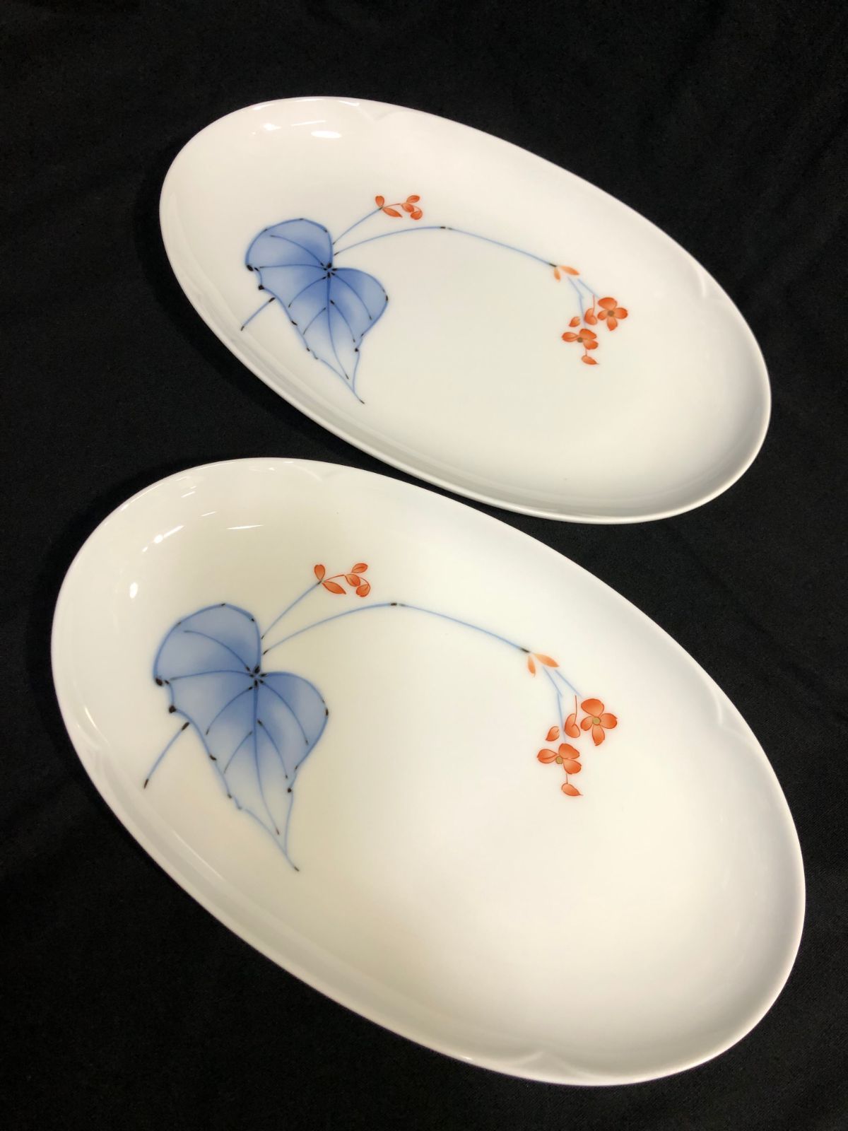 香蘭社 相思花 ペア 楕円皿 オーバル 2枚セット 未使用保管品 - メルカリ
