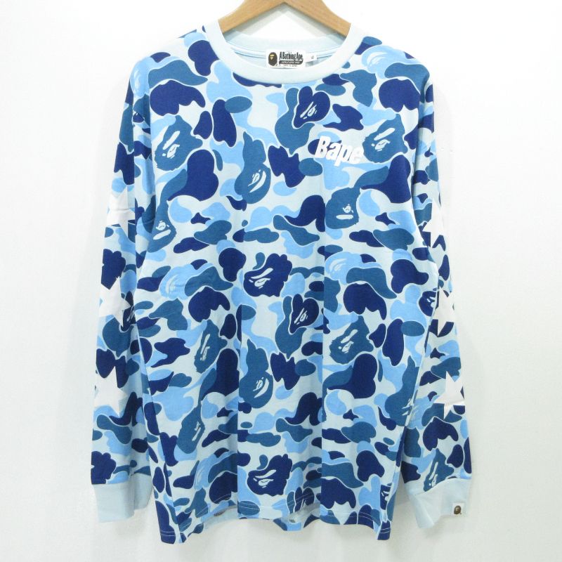 三重本店】 中古 A BATHING APE | アベイシングエイプ カモ柄長袖T