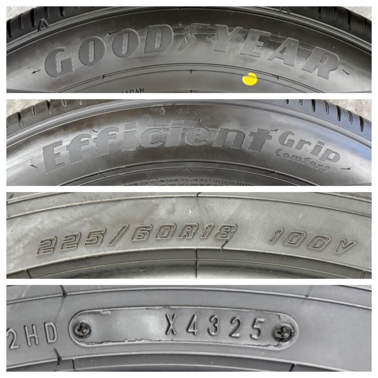 2025年製 約9.8分山 グッドイヤー GOOD YEAR エフィシェントグリップ