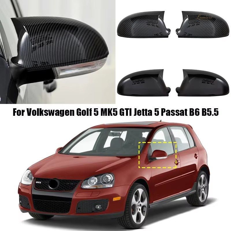フォルクス ワーゲン ゴルフ5 MK5 GTI ジェッタ5 パサート B6 B5.5 ブルホーン型バックミラーカバー ABS製 2個セット 8,840円