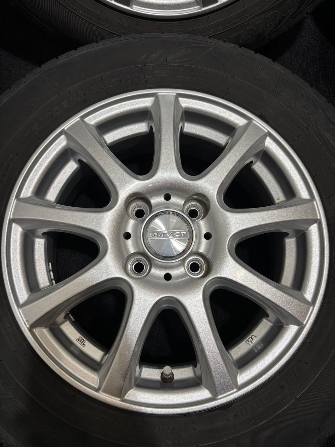 ☆175/70R14 DUNLOP/ENASAVE EC300+ 21年製 DUFACT 14インチ 5.5J +42