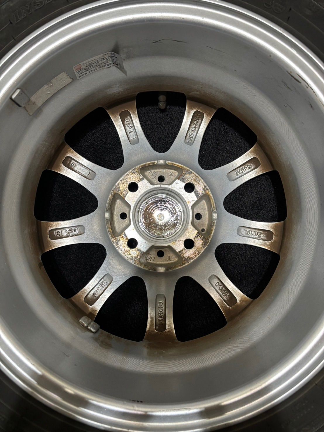 ☆175/70R14 DUNLOP/ENASAVE EC300+ 21年製 DUFACT 14インチ 5.5J +42