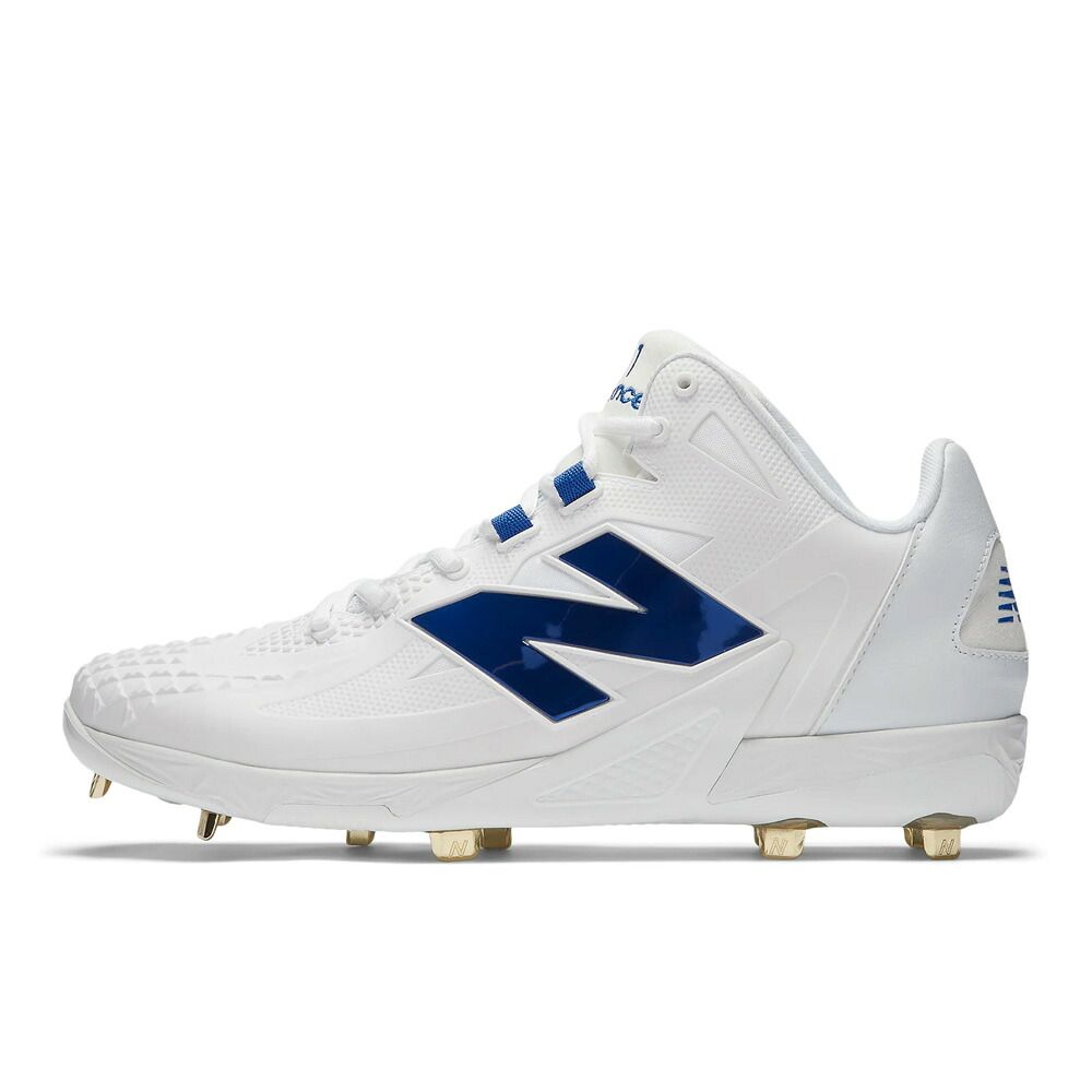 ニューバランス 野球 金具スパイク 埋込 白スパ 軽量 New Balance Ohtani V1メタル 大谷モデル 幅2E相当 ホワイト/ブルー 10,544円