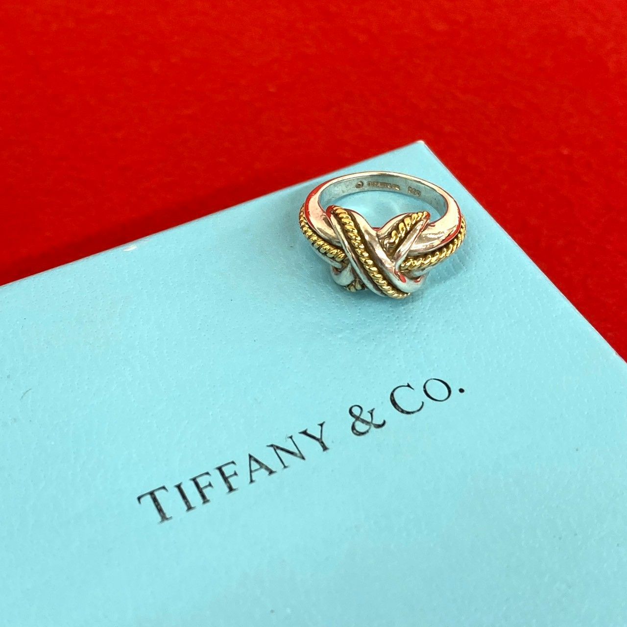 極 美品 TIFFANY&Co. ティファニー シグネチャークロス リング