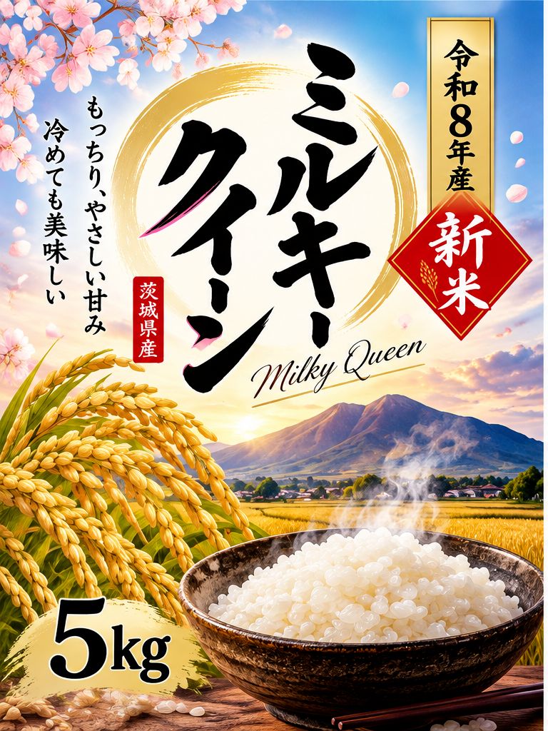 茨城県産 ミルキークイーン 5キロ 新米 - メルカリ