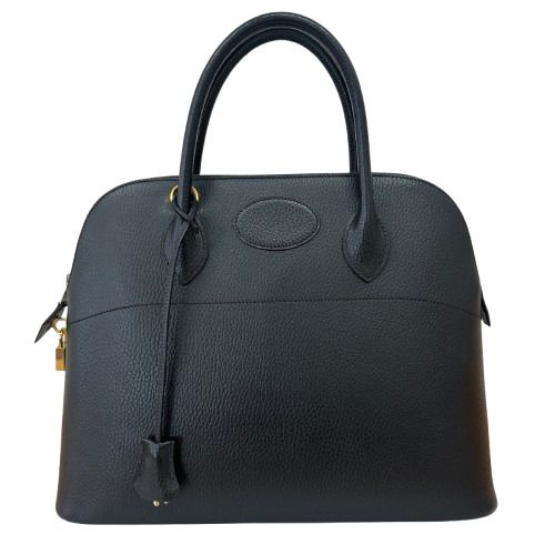 ♪ HERMES エルメス ボリード35 □C刻印 ブラック ゴールド金具 2WAY ハンドバッグ ショルダーバッグ レディース