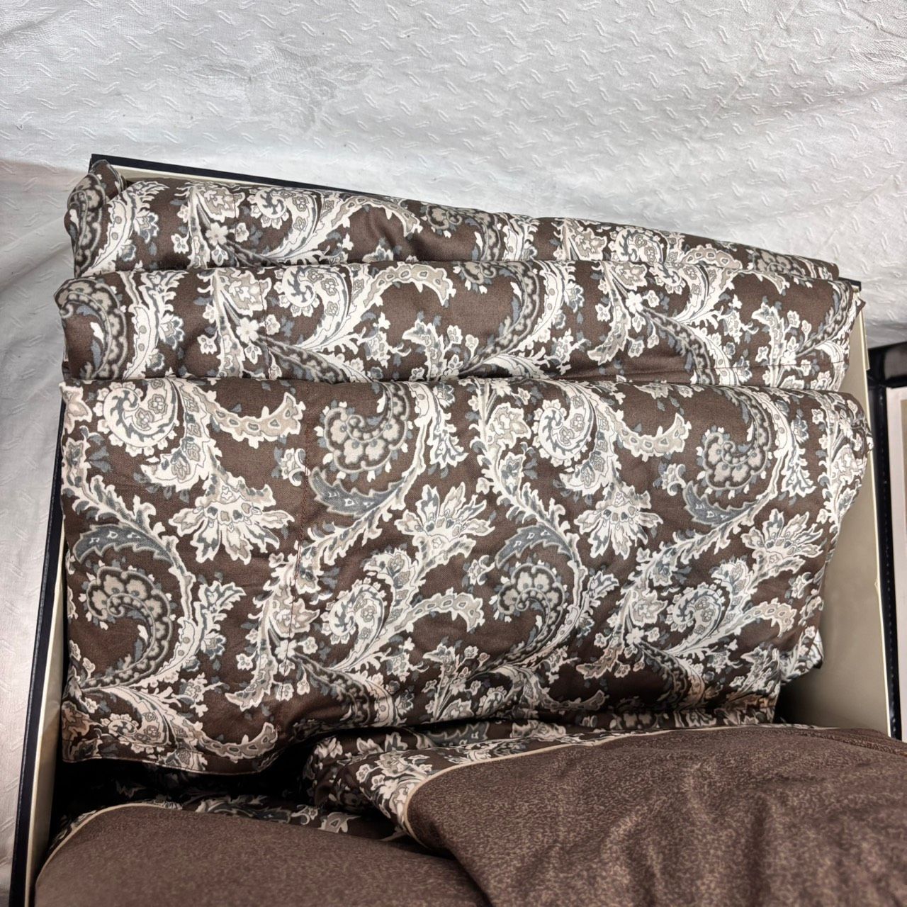 942 Burberrys バーバリー 羽毛掛け布団 未使用保管品 シングル 西川