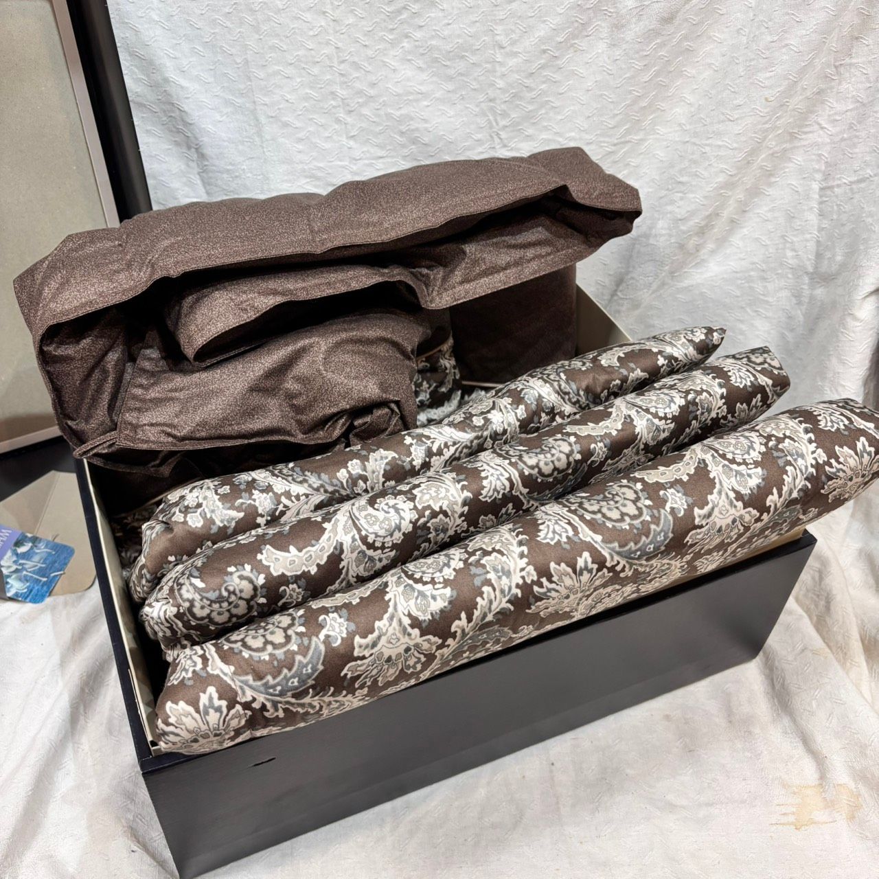 942 Burberrys バーバリー 羽毛掛け布団 未使用保管品 シングル 西川