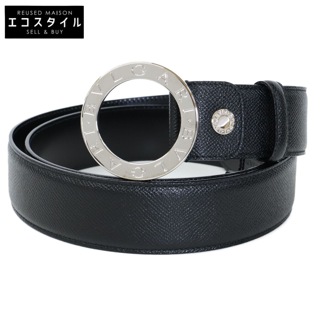 BVLGARI　ブルガリ　【新品同様】ブルガリブルガリ バックル レザー　44/110