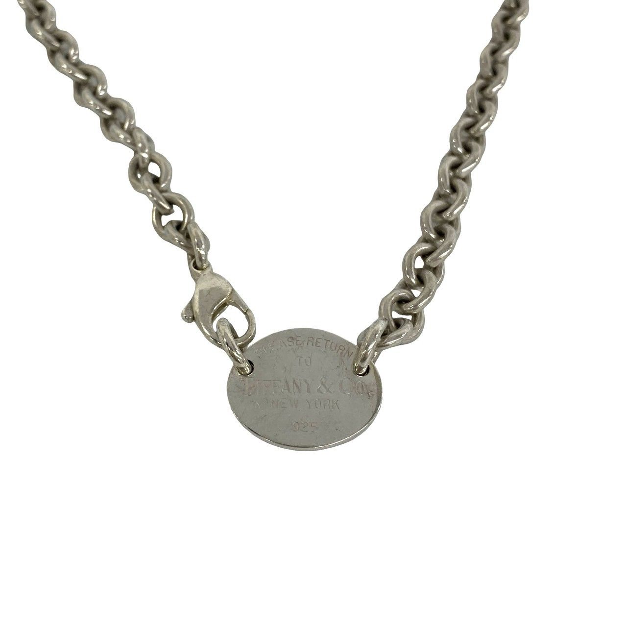 極 美品 TIFFANY&Co. ティファニー リターントゥ オーバル ネックレス