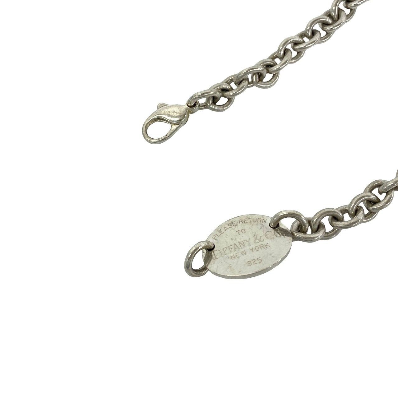 極 美品 TIFFANY&Co. ティファニー リターントゥ オーバル ネックレス