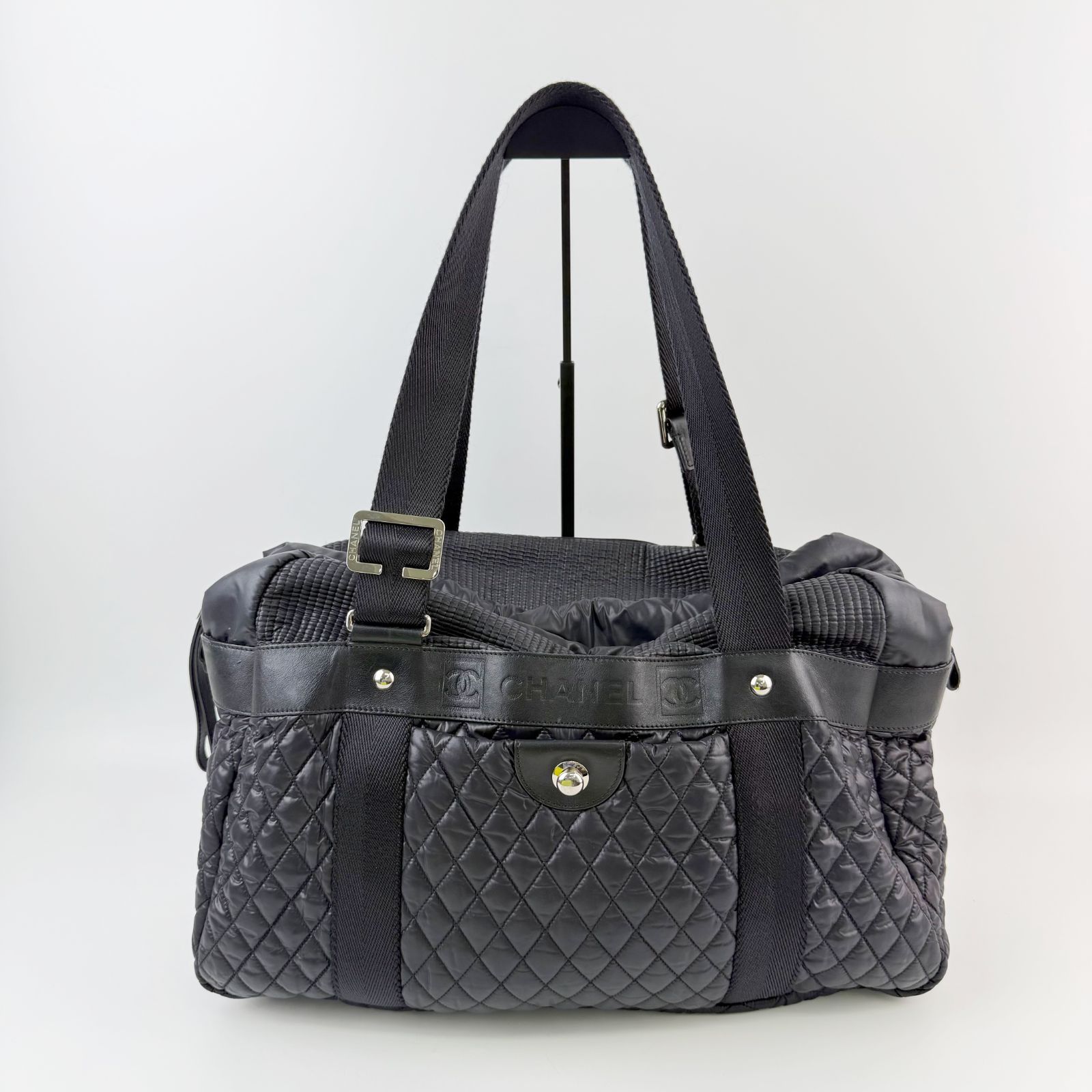 中古】CHANEL シャネル ココマーク キルティング ベルトハンドル