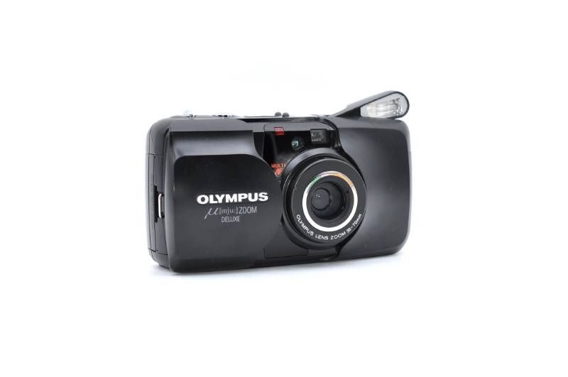動作OK】OLYMPUS μ[mju:] ZOOM DELUXE ブラック コンパクトフィルム