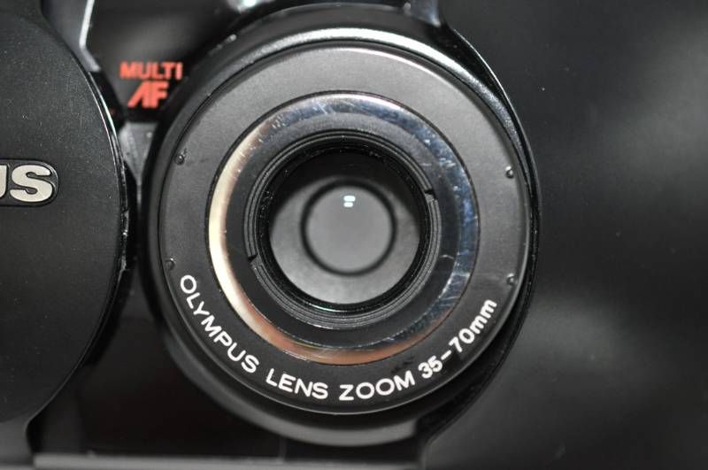 動作OK】OLYMPUS μ[mju:] ZOOM DELUXE ブラック コンパクトフィルム