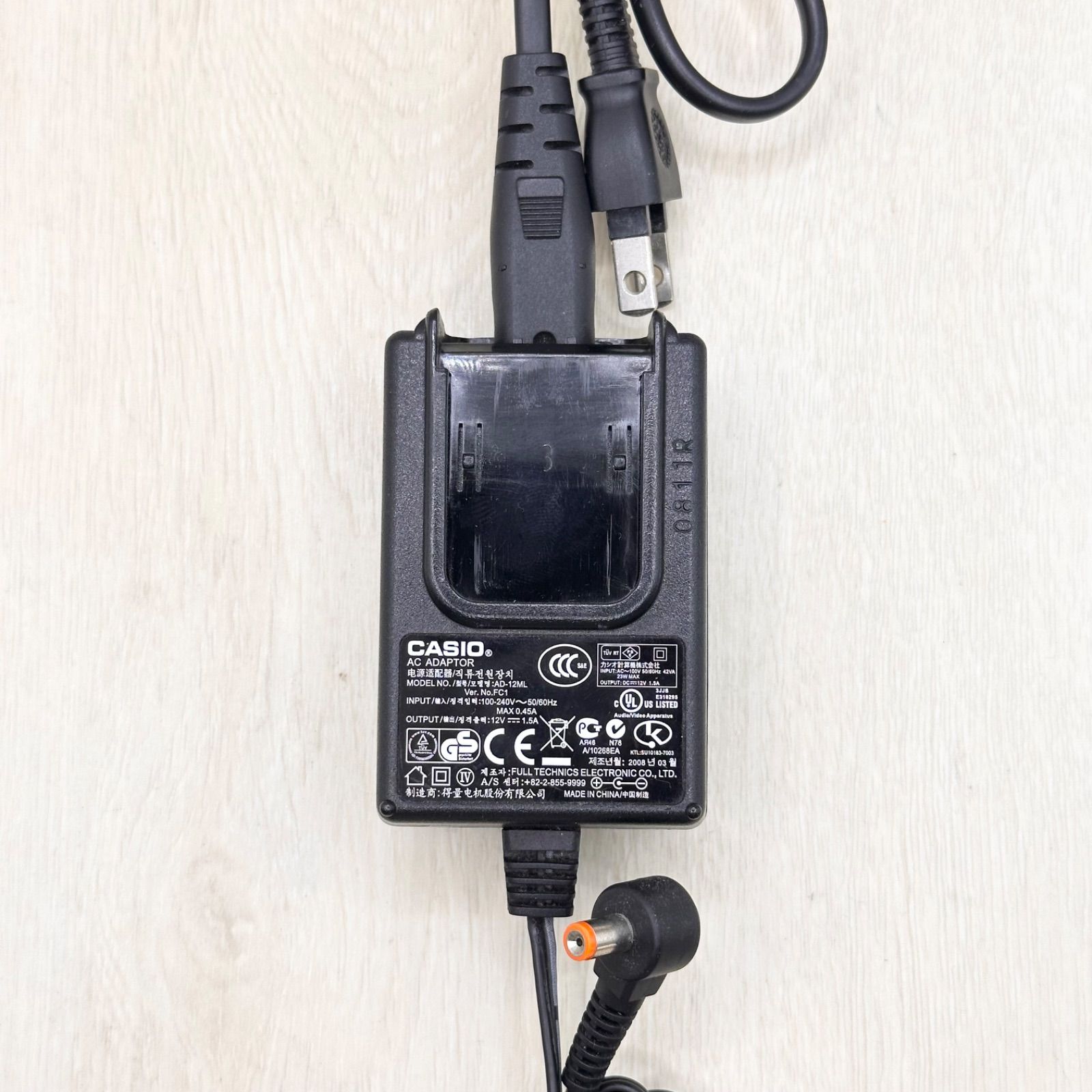 AD-12ML CASIO カシオ 純正 ACアダプター 電子ピアノ キーボード PX