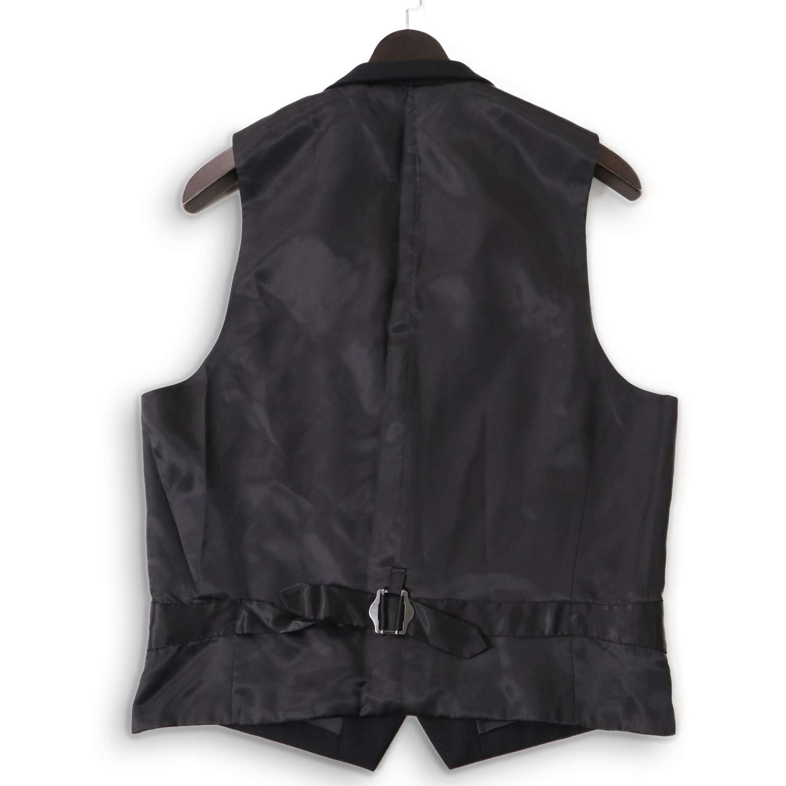 MEN'S TENORAS 3ピース スーツ セットアップ ストライプ XL 黒 MEN'S TENORAS メンズティノラス 通年☆ 3ピース ストライプ
