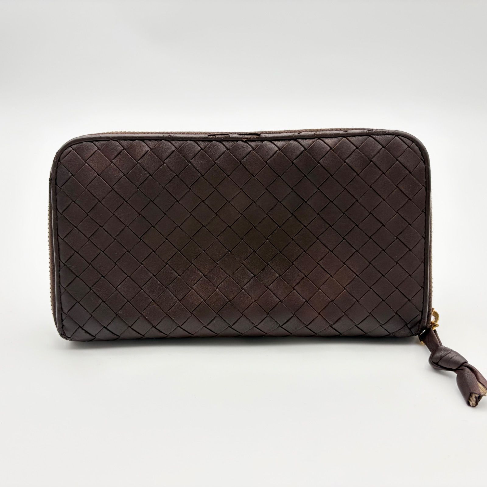 BOTTEGA VENETA ボッテガヴェネタ 長財布 ダークブラウン イントレ