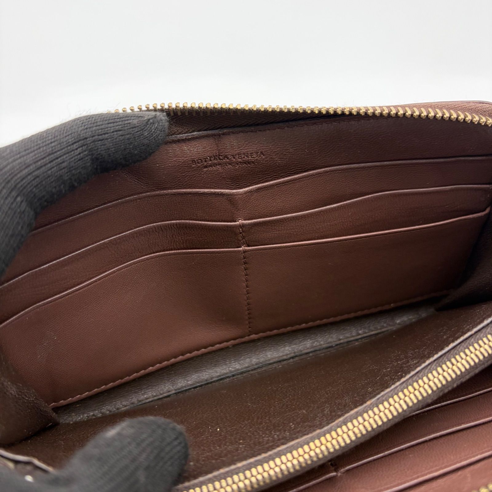 BOTTEGA VENETA ボッテガヴェネタ 長財布 ダークブラウン イントレ