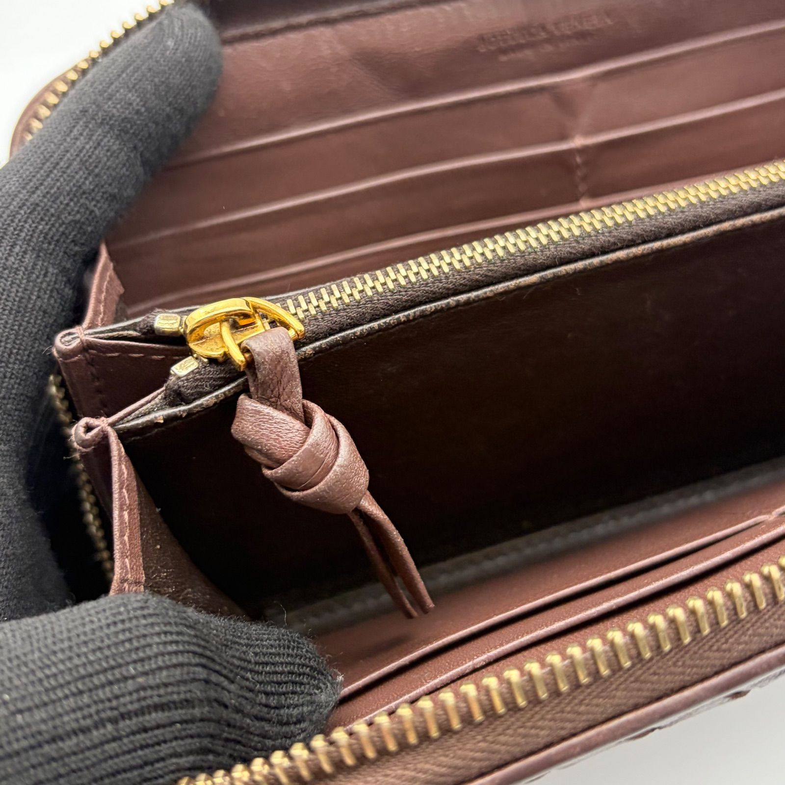 BOTTEGA VENETA ボッテガヴェネタ 長財布 ダークブラウン イントレ