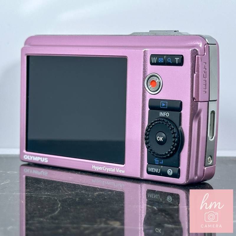 極美品✨【希少カラー】 OLYMPUS u-5010 ピンク 箱 デジカメ OLYMPUS μ-5010 ピンク 1400万画素 光学5倍ズーム 広角26mm DUAL IS 手