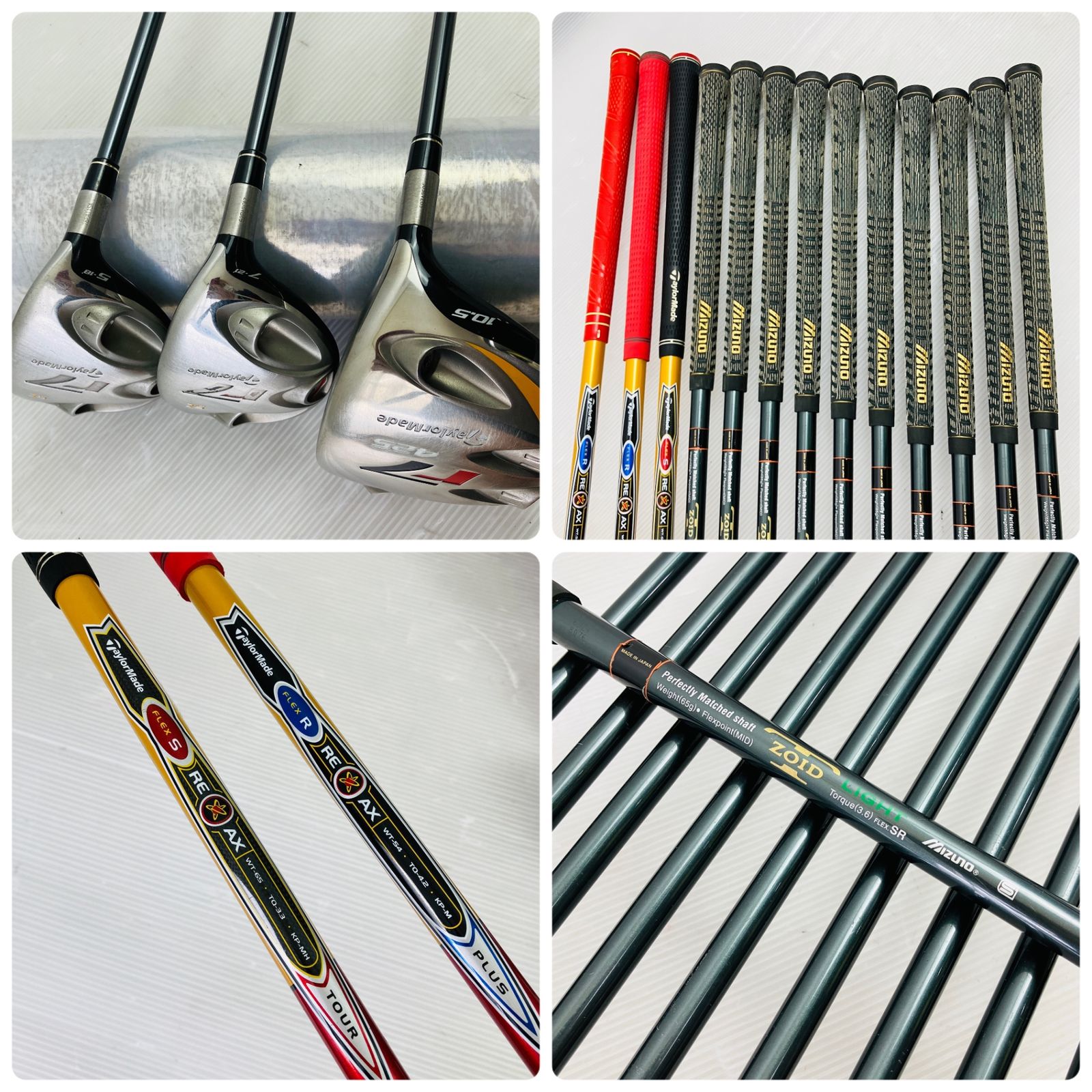 保証付】豪華 14本 TaylorMade テーラーメイド r7 MIZUNO ゴルフクラブ