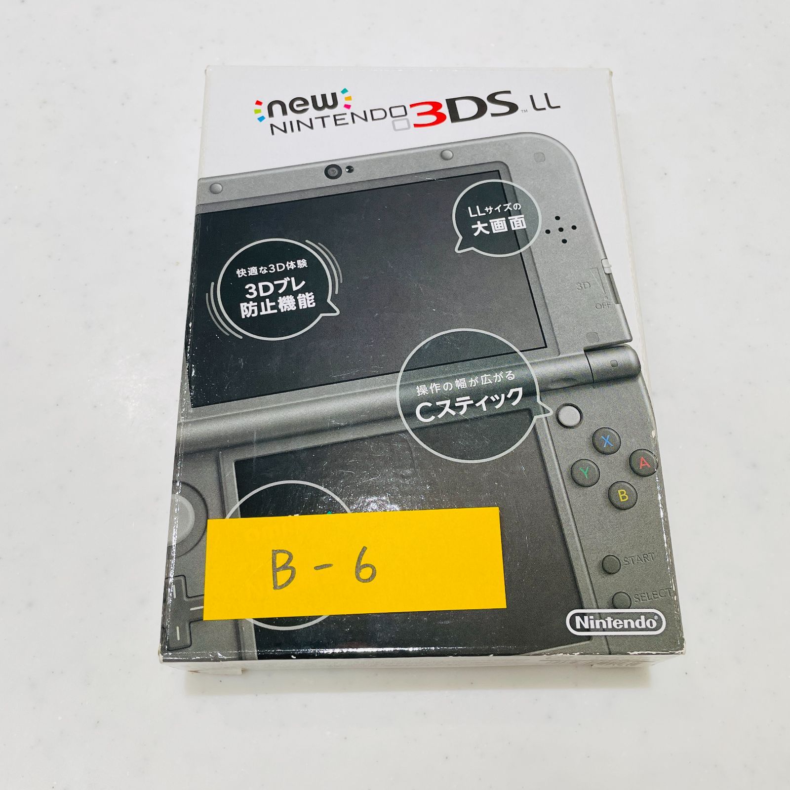【背面スレ・傷あり】Newニンテンドー3DS LL メタリックブラック 箱・説明書・ARカード・タッチペン付 任天堂 本体 RED-001 B-6 23,532円
