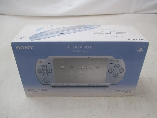 中古品 ゲーム PSP 本体 PSP2000 フェリシアブルー 動作品 箱付き