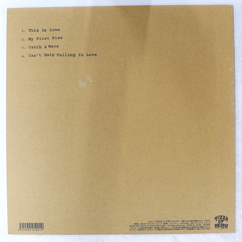 国内盤 Hi-STANDARD LOVE IS A BATTLEFIELD PIZZA OF DEATH PZJA2 1x12