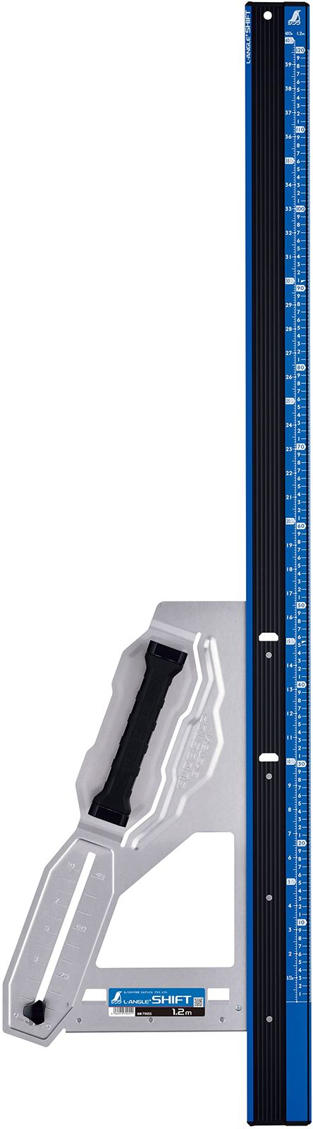 ★新品★シンワ測定(Shinwa Sokutei) 丸ノコガイド定規 エルアングルPlus シフト 1.2m 寸勾配切断機能付 79055