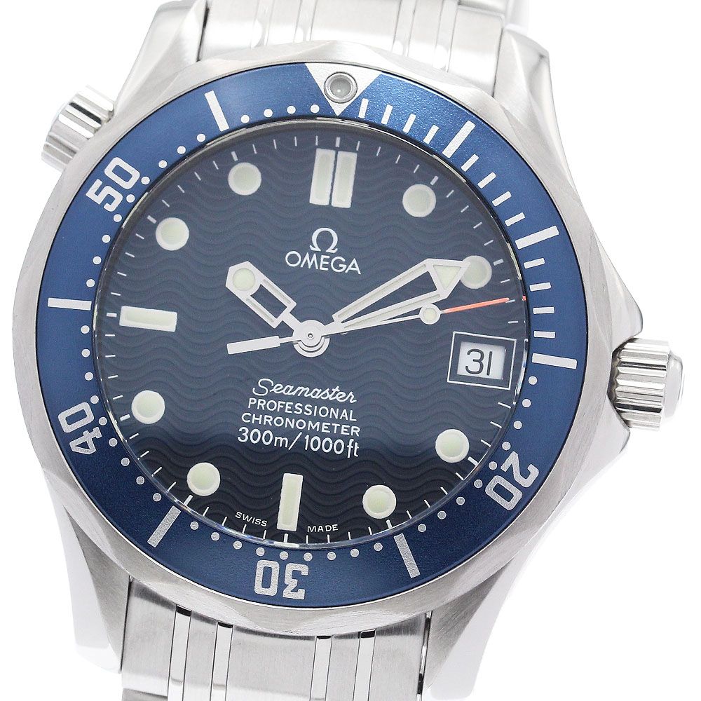 オメガ OMEGA 2551.80 シーマスター ダイバー 300M デイト 自動巻き ボーイズ 美品 _985472