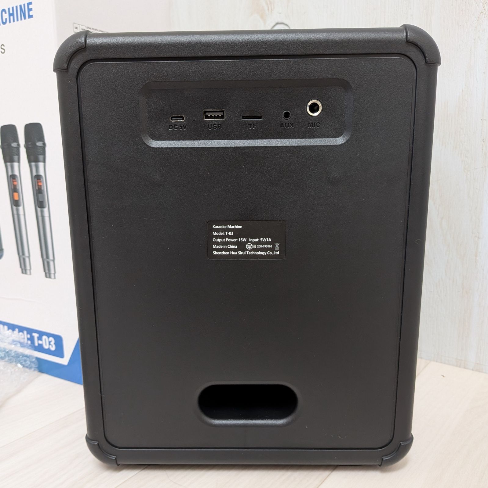 VOSOCO ポータブルカラオケマシン T-03　美品 未使用品・再生動作確認済み VOSOCO カラオケマシン T-03 ポータブル