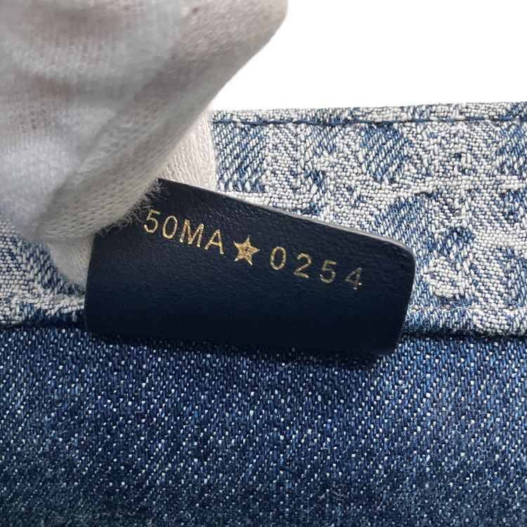 Christian Dior クリスチャンディオール ブックトート デニムブルー MEDIUM ミディアム M1296ZEGC_49E トートバッグ オブリーク エンブロイダリー ジャガード キャンバス ブルー レディース