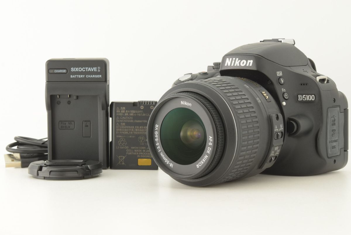 Nikon ニコンD5100 DSLR Camera AF-S 18-55mm Lens 4716 Shots From Japan デジタル一眼レフカメラ EF-TN-JP3000 15,680円